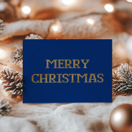 Moderne Typografie Frohe Weihnachtsfoilkarte Folien Feiertagskarte