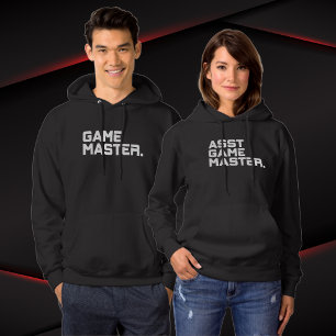Moderne Typografie Game Master Herren-Matching Hoodie