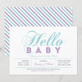 Moderne Typografie Girl Baby Dusche, Sprinkle Einladung