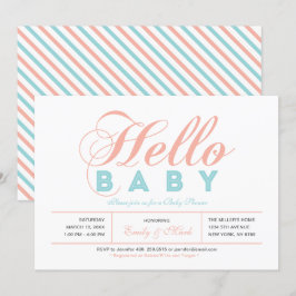 Moderne Typografie Girl Baby Dusche, Sprinkle Einladung