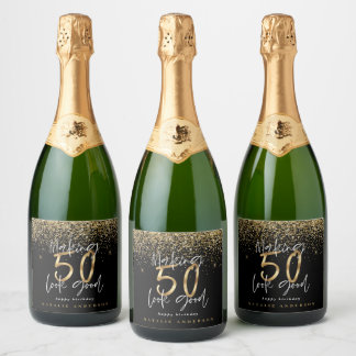 Moderne Typografie Gold Glitzer Chic 50. Geburtsta