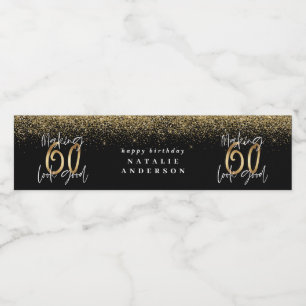 Moderne Typografie Gold Glitzer Chic 60. Geburtsta