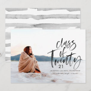 Moderne Typografie-Graduiertenankündigung Ankündigung