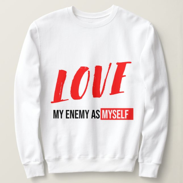 Moderne Typografie Grafik-Text-Design Sweatshirt (Design vorne)