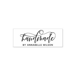 Moderne Typografie, handgefertigt durch selbstfarb Permastempel