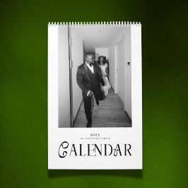 Moderne Typografie Individuelle Frischvermählte Ho Kalender