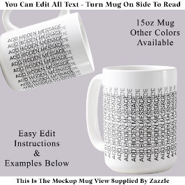 Moderne Typografie Individuelle Geheimnachricht Hi Kaffeetasse