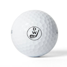 Moderne Typografie Initialen Monogramm Golfbälle