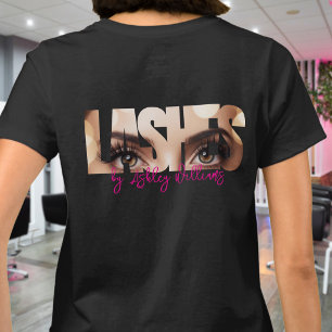 Moderne Typografie "LASHES by" lash artist T-Shirt