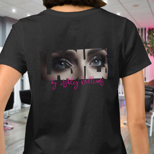 Moderne Typografie "LASHES by" lash artist T-Shirt