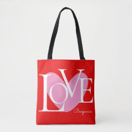 Moderne Typografie-LIEBE Tasche