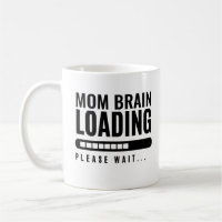 Moderne Typografie Mama Brain Loading Bitte warten