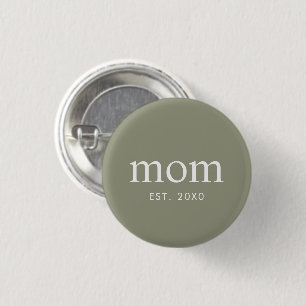 Moderne Typografie Mom gegründet Button