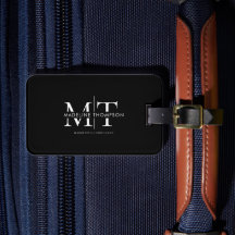 Moderne Typografie Monogram Black