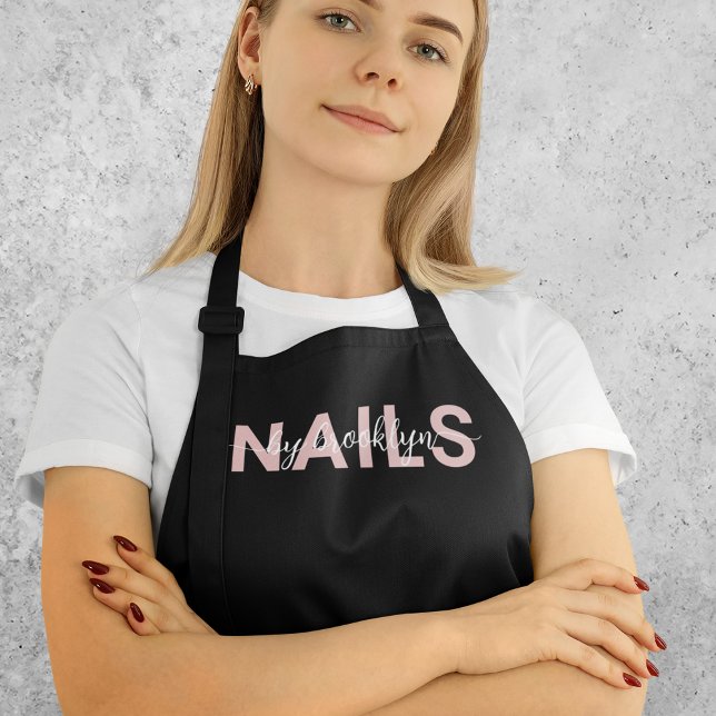 Moderne Typografie Nail Artist Schürze (Von Creator hochgeladen)