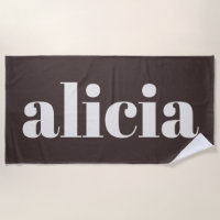 Moderne Typografie Personalisierter Name Braun Wei