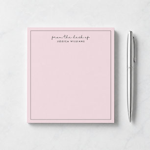 moderne Typografie, Pink 2 vom Schreibtisch des No Notizblock