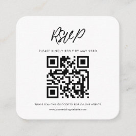 Moderne Typografie QR Code UAWG Response Begleitkarte