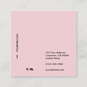 Moderne Typografie-quadratische Quadratische Visitenkarte