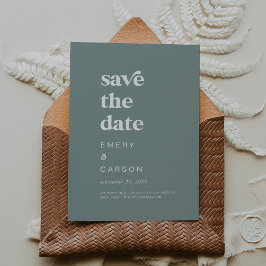 Moderne Typografie | Sage Green Save the Date