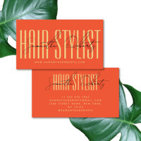 Moderne Typografie-Schrift Orange