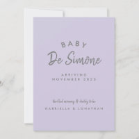 Moderne Typografie Staubiges Lila Schwangerschaft