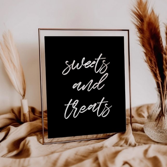 Moderne Typografie Süße und Leckereien Hochzeitshi Poster (Von Creator hochgeladen)