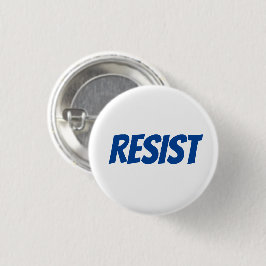 Moderne Typografie-Taste in Blau und Weiß Button