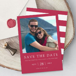 Moderne Typografie Viva Magenta Minimalistisches F Save The Date