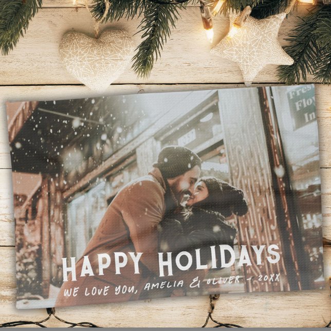 Moderne Typografie - Weihnachtsfeiertag im vollen  Geschirrtuch (Von Creator hochgeladen)