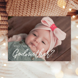 Moderne Typografie Werden Sie meine Mutterkarte se Einladung