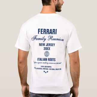 Moderne Typografie Wiedersehen White Navy Blue T-Shirt