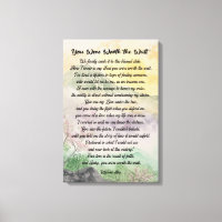 Moderne typografische Liebe Gedicht Stretched Canv