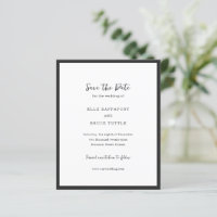 Moderne typografische minimalistische Hochzeit - T