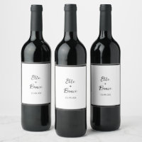 Moderne typografische minimalistische Hochzeit