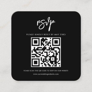 Moderne UAWG mit schwarzem QR-Code Begleitkarte