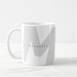 Moderne überarbeitete Mit Monogramm Anfangs- und N Kaffeetasse