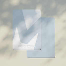 Moderne überarbeitete Mit Monogramm Anfangs- und N Mitteilungskarte