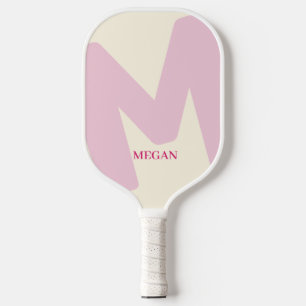 Moderne überarbeitete Mit Monogramm Anfangs- und N Pickleball Schläger