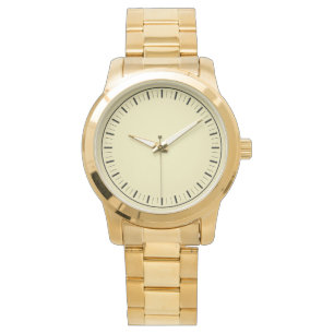Moderne übergroße Herren-Gold Armbanduhr