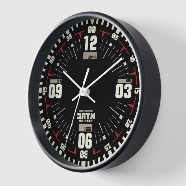 Moderne Uhr sportmilitärischer Art im taktischen S (Winkel)