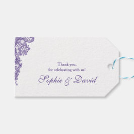 Moderne Ultra-Violet-Hochzeit Geschenkanhänger