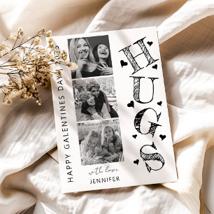 Moderne Umarmungen 3 Foto Galentines Day Karte