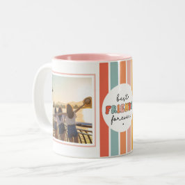 Moderne und beste Freunde für immer - maßgeschneid Zweifarbige Tasse