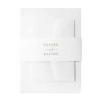 Moderne und einfache Goldhochzeit