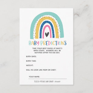 Moderne und einfache Hope Rainbow Baby Vorhersagen Begleitkarte