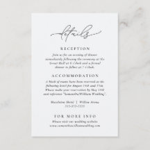 Moderne und elegante Details-Einschlusskarte