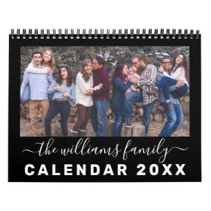 Moderne und elegante Familienangebote 12 Monate Fo Kalender