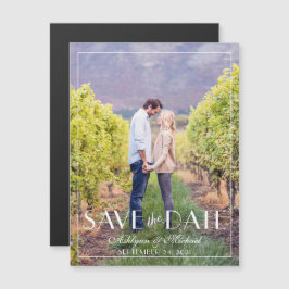 Moderne und elegante Hochzeit Magneteinladung