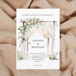 Moderne und elegante Hochzeitseinladung Einladung